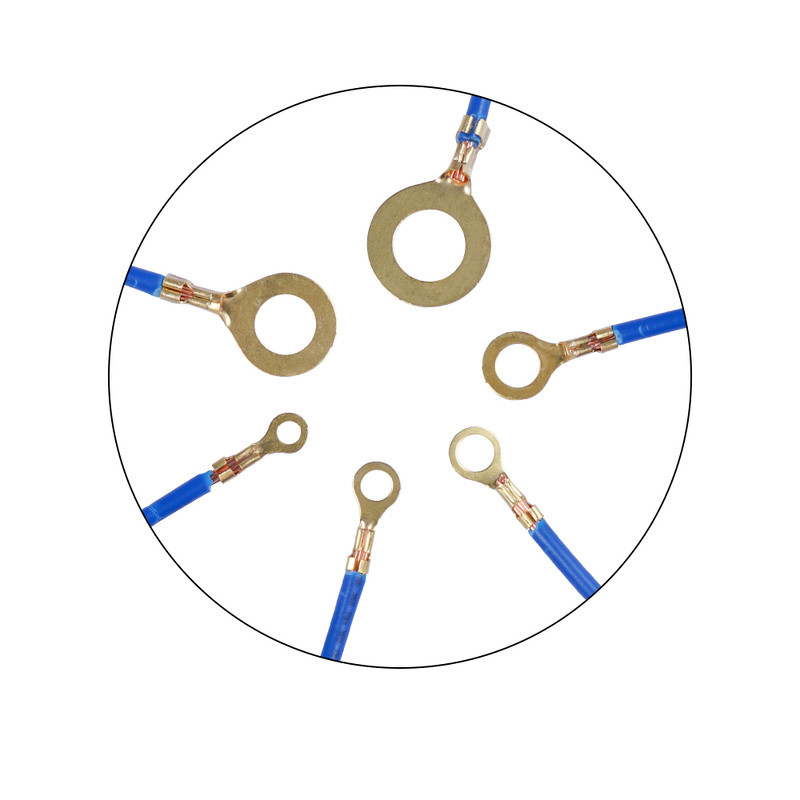 150/300/450KOM M3/M4/M5/M6/M8/M10 Prstenaste ušice Oči Bakreni spojni terminali Kabelska papučica Konektor za žice Neizolirani set asortimana