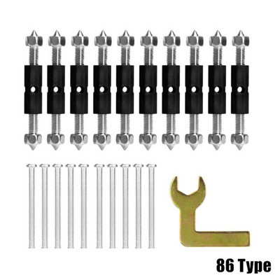 10 бр./компл. Стенен превключвател Касета Винт Гаечен ключ Винтове за гнездо за превключвател Кутия за превключвател за стенен монтаж Тайно скривалище Винтове за ремонт Подпорен прът
