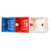 Prekidačka utičnica Razvodna kutija Kazeta Atlectric kutija za ugradnju Skrivena skrivena unutarnja kutija za ugradnju Tip 86 Bijela Crvena Plava kutija