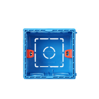 Prekidačka utičnica Razvodna kutija Kazeta Atlectric kutija za ugradnju Skrivena skrivena unutarnja kutija za ugradnju Tip 86 Bijela Crvena Plava kutija