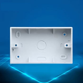 Πρίζα τοίχου AXUS 86*86mm Κουτί διακλάδωσης British European Switch Mounting Box Flameproof Plastic Box 146 * 86mm