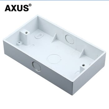 Πρίζα τοίχου AXUS 86*86mm Κουτί διακλάδωσης British European Switch Mounting Box Flameproof Plastic Box 146 * 86mm