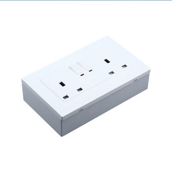 Πρίζα τοίχου AXUS 86*86mm Κουτί διακλάδωσης British European Switch Mounting Box Flameproof Plastic Box 146 * 86mm