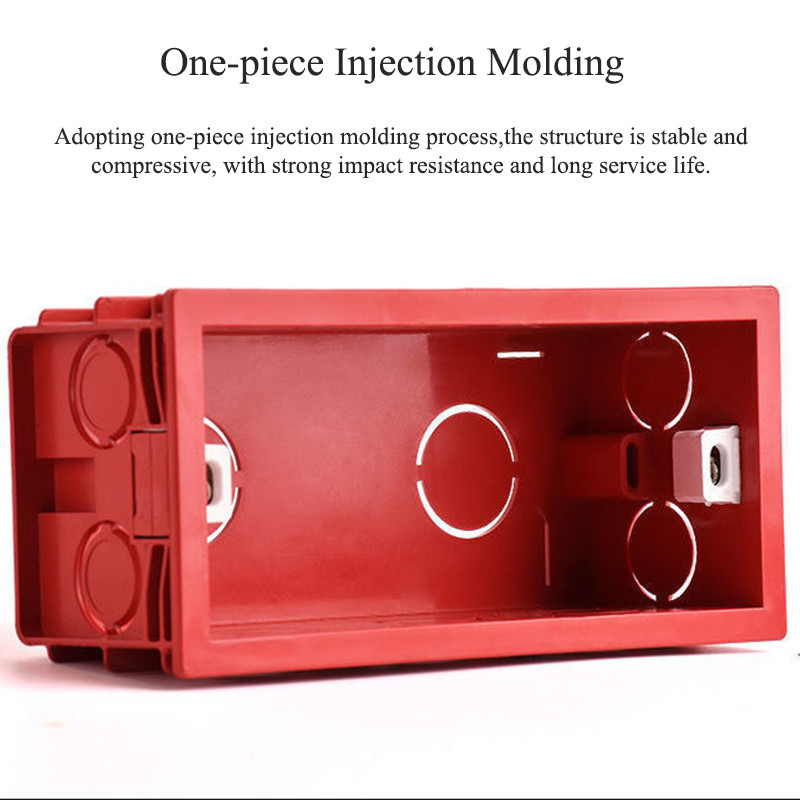 PSSRISE US Standardna kutija za ugradnju utičnice za zidni prekidač Razvodna kutija Skrivena skrivena 118mm*72mm kutija za ugradnju donje kutije prekidača