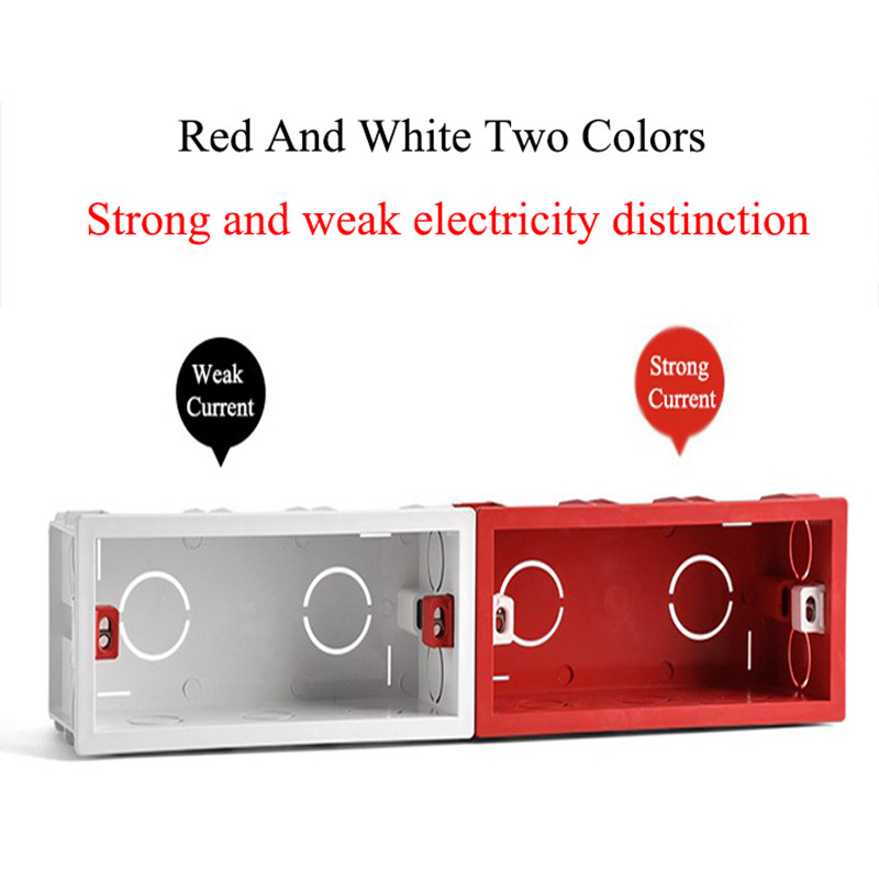 PSSRISE US Standardna kutija za ugradnju utičnice za zidni prekidač Razvodna kutija Skrivena skrivena 118mm*72mm kutija za ugradnju donje kutije prekidača