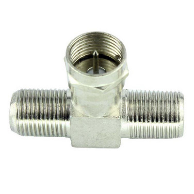 2 vnt. F tipas prie televizoriaus IEC 90 laipsnių televizoriaus antenos antenos kištuko jungtis dešiniojo kampo adapterio kištukas į lizdą koaksialinis kabelis F-TV derinys