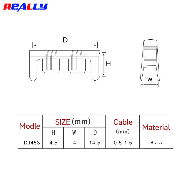 50 tk U-kujuline vasest rõngasklemmid, presstraat isoleerimata kaabellabidas elektriline põkkliitmik elektriautode jaoks