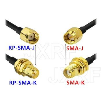 SMA мъжки RP SMA мъжки към RP SMA мъжки SMA женски RG174 удължителен кабел за коаксиален кабел Меден захранващ проводник за WIFI 3G 4G антена