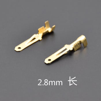 100pcs/50pcs 2,8/4,8/6,3mm Spade Crimp Terminals Electrical Insolating Sleeve Wire Connector for 22-16 AWG 0,5mm2-1,5mm2