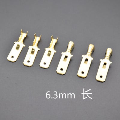 100pcs/50pcs 2,8/4,8/6,3mm Spade Crimp Terminals Electrical Insolating Sleeve Wire Connector for 22-16 AWG 0,5mm2-1,5mm2