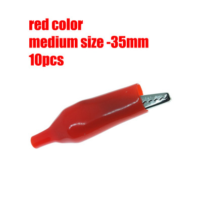 10 kom/lot 28 mm/35 mm/45 mm metalna aligatorska stezaljka G98 krokodilska električna stezaljka za ispitivanje mjerača sonde crno/crvena s plastičnim poklopcem