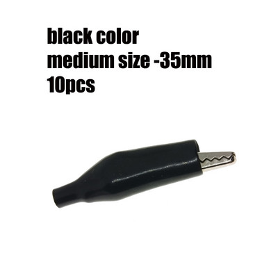 10 kom/lot 28 mm/35 mm/45 mm metalna aligatorska stezaljka G98 krokodilska električna stezaljka za ispitivanje mjerača sonde crno/crvena s plastičnim poklopcem