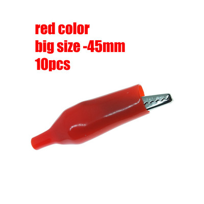 10 kom/lot 28 mm/35 mm/45 mm metalna aligatorska stezaljka G98 krokodilska električna stezaljka za ispitivanje mjerača sonde crno/crvena s plastičnim poklopcem
