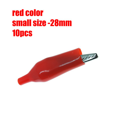10 kom/lot 28 mm/35 mm/45 mm metalna aligatorska stezaljka G98 krokodilska električna stezaljka za ispitivanje mjerača sonde crno/crvena s plastičnim poklopcem
