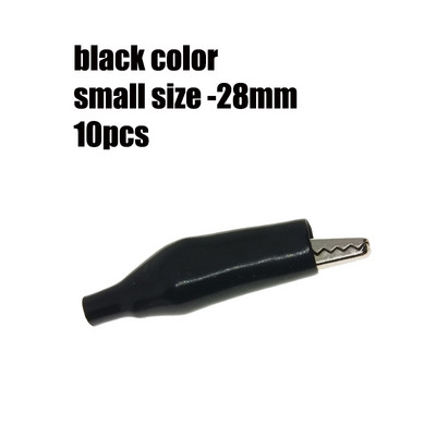 10 kom/lot 28 mm/35 mm/45 mm metalna aligatorska stezaljka G98 krokodilska električna stezaljka za ispitivanje mjerača sonde crno/crvena s plastičnim poklopcem