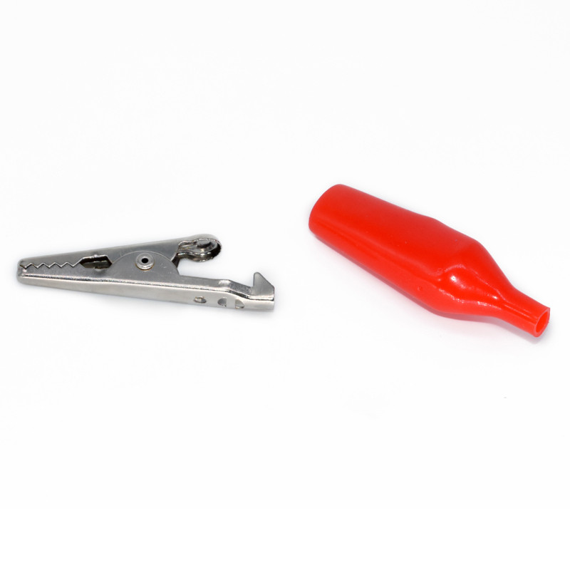 10 kom/lot 28 mm/35 mm/45 mm metalna aligatorska stezaljka G98 krokodilska električna stezaljka za ispitivanje mjerača sonde crno/crvena s plastičnim poklopcem