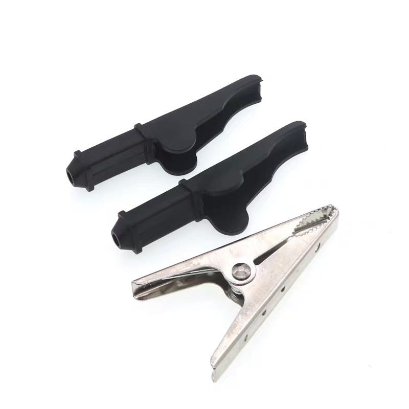 2 tk 50A punane + must 75 mm isoleeritud krokodill krokodill auto haagissuvila kaubiku aku testimisjuhtme klambrid Parimad alligaatoriklambrid