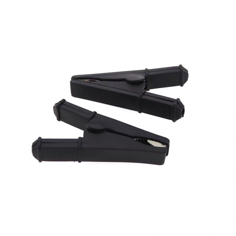 2 tk 50A punane + must 75 mm isoleeritud krokodill krokodill auto haagissuvila kaubiku aku testimisjuhtme klambrid Parimad alligaatoriklambrid