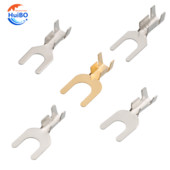 100 komada golih hladno prešanih stezaljki u obliku vilice, ušica u obliku slova Y 3,2 mm 4,2 mm 5,2 mm 6,2 mm 8,2 mm konektor žice za automobilski kabel