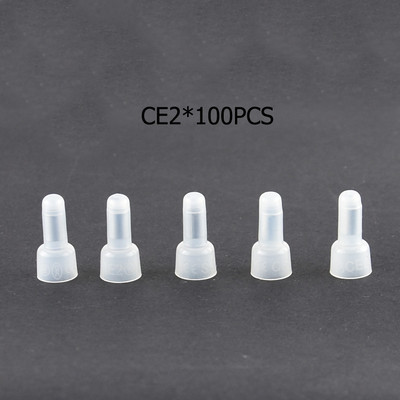 TÕESTI 100 TK CE1 CE2 CE5 Suletud otsaga presskorgid Elektrijuhtmete kaabliklemmid Pistikute komplekt AWG 12-10 16-14 22-16