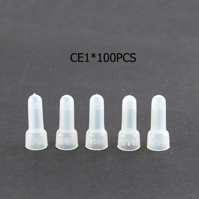 TÕESTI 100 TK CE1 CE2 CE5 Suletud otsaga presskorgid Elektrijuhtmete kaabliklemmid Pistikute komplekt AWG 12-10 16-14 22-16