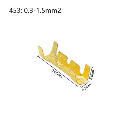 453 /453C U-kujuline klemmileht külm sisetükid klemmijuhtme ühendusklemmid elektrilised väikesed hambad klemmid 0,3-4,0 mm²