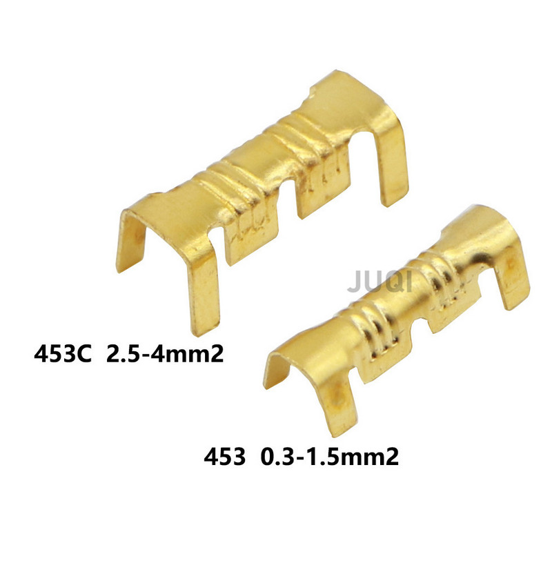 453 /453C U-kujuline klemmileht külm sisetükid klemmijuhtme ühendusklemmid elektrilised väikesed hambad klemmid 0,3-4,0 mm²