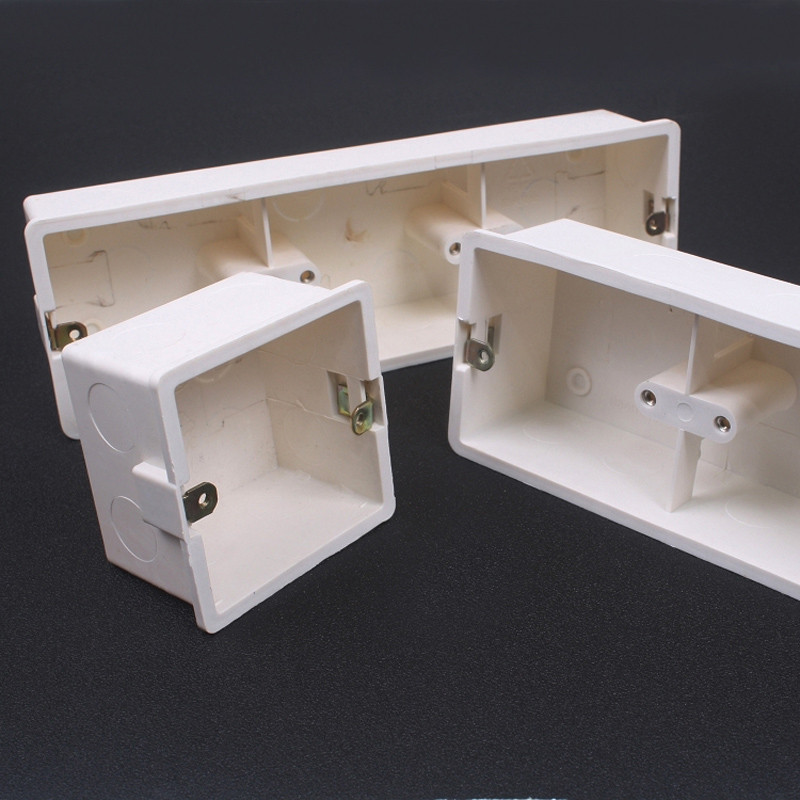 86 tüüp universaalne ühenduspesa tagakarp Salajane hoiukassett, paksendav seinakinnitus lüliti pistikupesa alumine karp