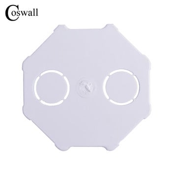 COSWALL EU Standard, Στρογγυλό κιβώτιο στερέωσης τοίχου, εσωτερική κασέτα, κουτί καλωδίωσης, λευκό πίσω κουτί για διακόπτη και πρίζα ΕΕ