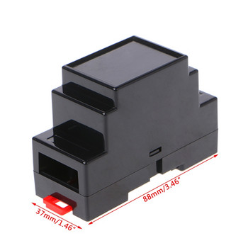 2 бр. 88x37x59 mm пластмасова кутия за електроника Кутия за проект DIN шина PLC съединителна кутия Drop Доставка
