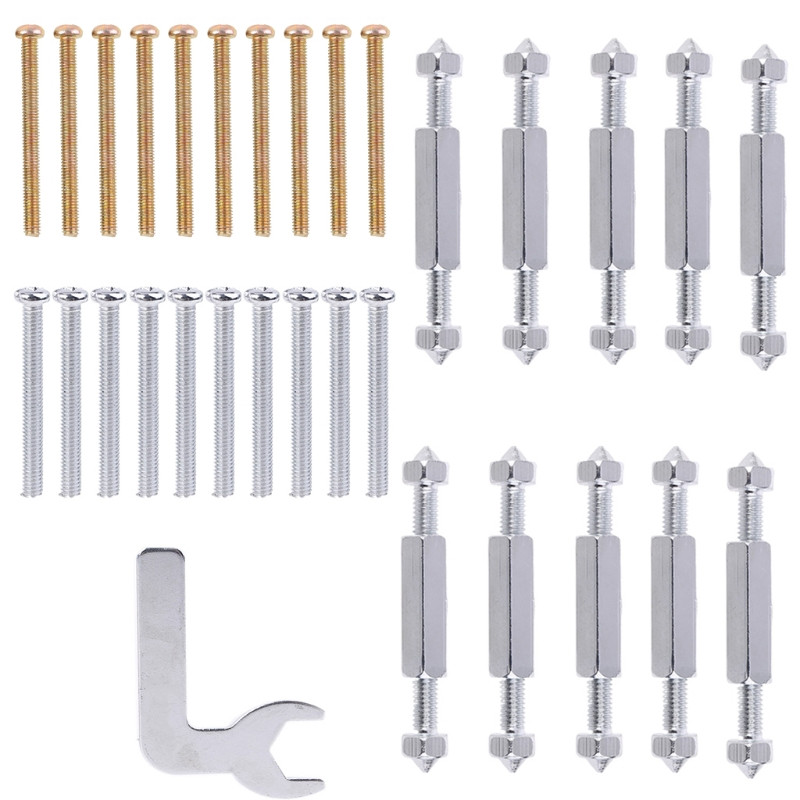 K1KA 1Set 86 Tip Zidni prekidač Kazeta Donja kućišta Alati za popravak oštećenja Nosač podesive duljine Poluga Utičnica Vijak
