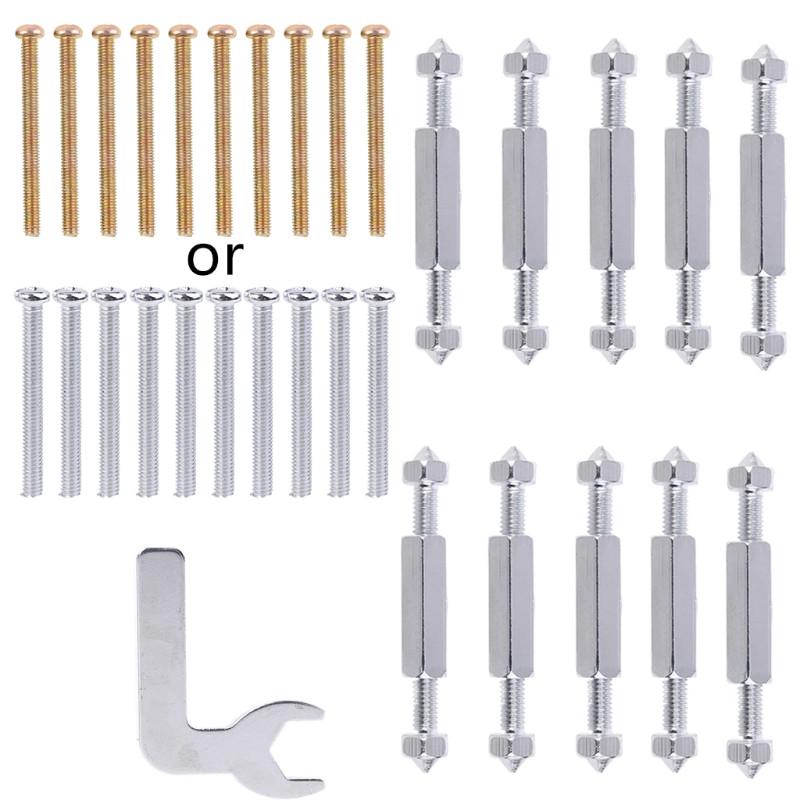 K1KA 1Set 86 Tip Zidni prekidač Kazeta Donja kućišta Alati za popravak oštećenja Nosač podesive duljine Poluga Utičnica Vijak