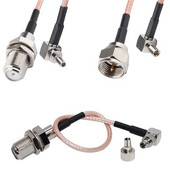 JXRF konektor F ženski SMA na TS9 CRC9 SMA produžni koaksijalni kratkospojni kabel 15CM RG316 za 3G 4G modemski usmjerivač