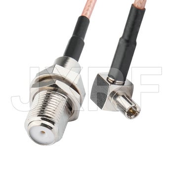 Υποδοχή JXRF F θηλυκό SMA σε TS9 CRC9 SMA Extension Coax Jumper Pigtail Cable 15CM RG316 για δρομολογητή μόντεμ 3G 4G