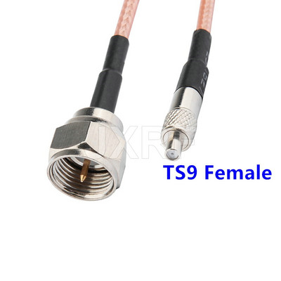 JXRF konektor F ženski SMA na TS9 CRC9 SMA produžni koaksijalni kratkospojni kabel 15CM RG316 za 3G 4G modemski usmjerivač