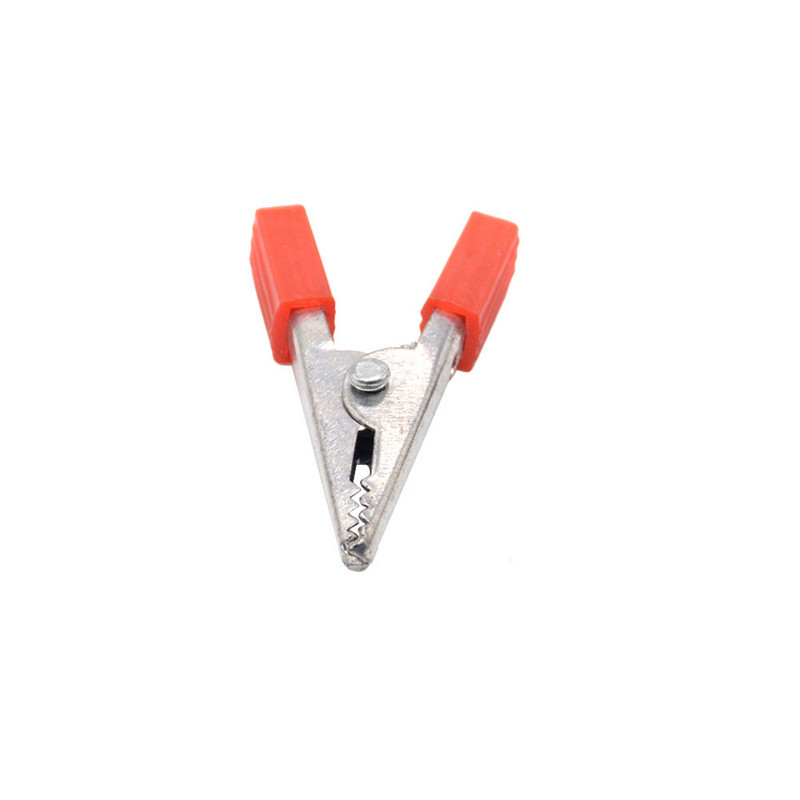 10PCS Izolirane krokodilske kopče Plastična ručka Kabel Ispitivanje metalnih aligatorskih kopči Stezaljke 35 mm duljine