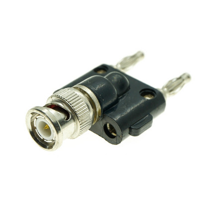 BNC na dva dvostruka 4 mm banana muški ženski utičnica koaksijalni konektor RF adapter