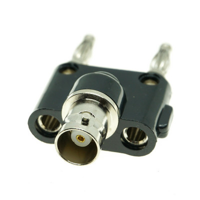 BNC na dva dvostruka 4 mm banana muški ženski utičnica koaksijalni konektor RF adapter