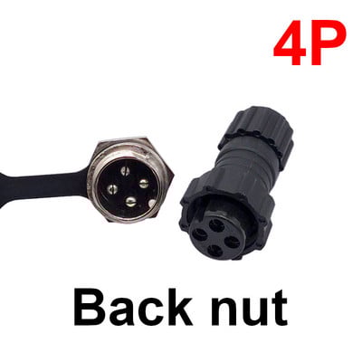 Zrakoplovni konektor GX16 M16 vodootporna stražnja matica za spajanje muški i ženski utikač i utičnica 2pin3pin4pin5pin6pin7pin8pin9pin10pin