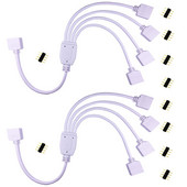 4Pin 5Pin RGB RGBW konektor Kabel ženski produžni HUB 1 do 2 3 4 Razdjelna žica Za 5050 3528 RGB RGBW RGB+WW LED svjetlo trake