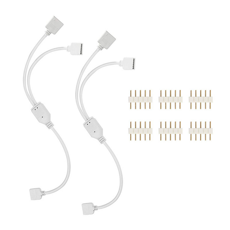 4Pin 5Pin RGB RGBW konektor Kabel ženski produžni HUB 1 do 2 3 4 Razdjelna žica Za 5050 3528 RGB RGBW RGB+WW LED svjetlo trake