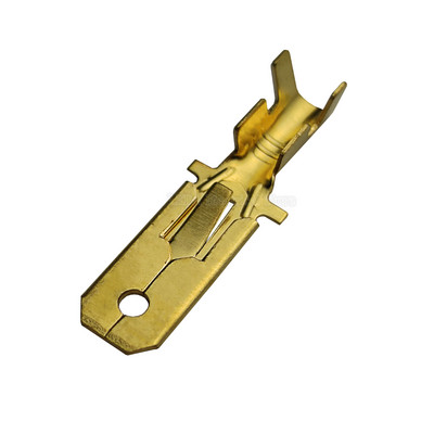 100Pcs/50Pcs 6.3mm Automobilski Crimp Terminal Muški Ženski Spade Connector Mjedeni Auto Spice Stezaljke DJ611-6.3B DJ621-6.3B