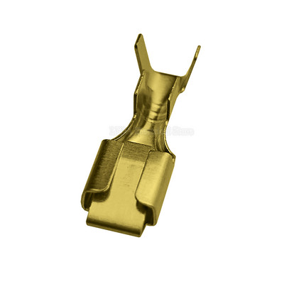 100Pcs/50Pcs 6.3mm Automobilski Crimp Terminal Muški Ženski Spade Connector Mjedeni Auto Spice Stezaljke DJ611-6.3B DJ621-6.3B