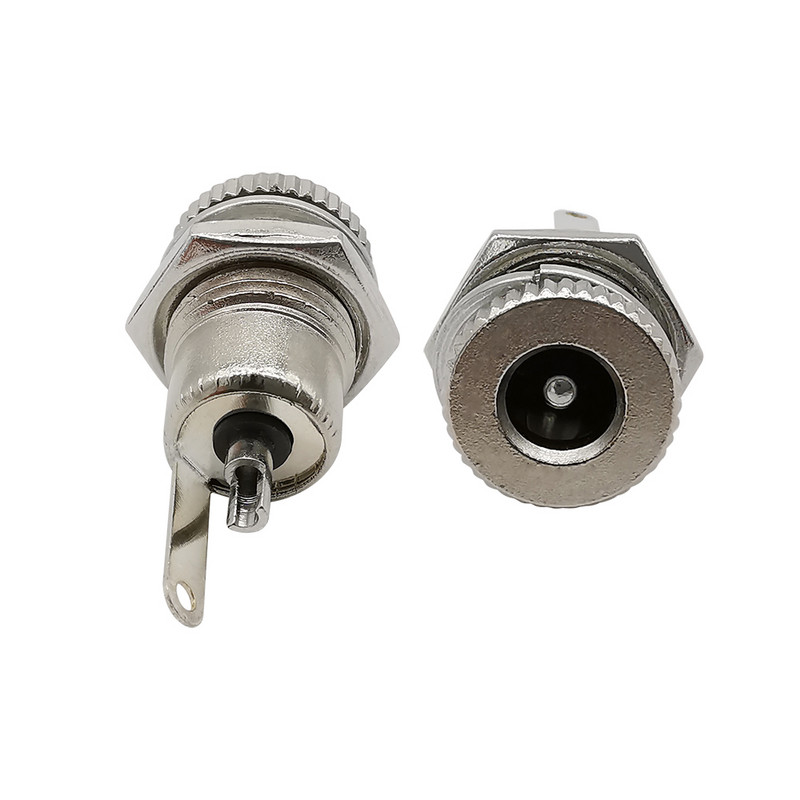 5 buc DC-099 5,5 x 2,1 mm mufă femelă mufă conector pentru montare pe panou Adaptor metal pentru mufă DC 5,5 x 2,1 mm și capac impermeabil