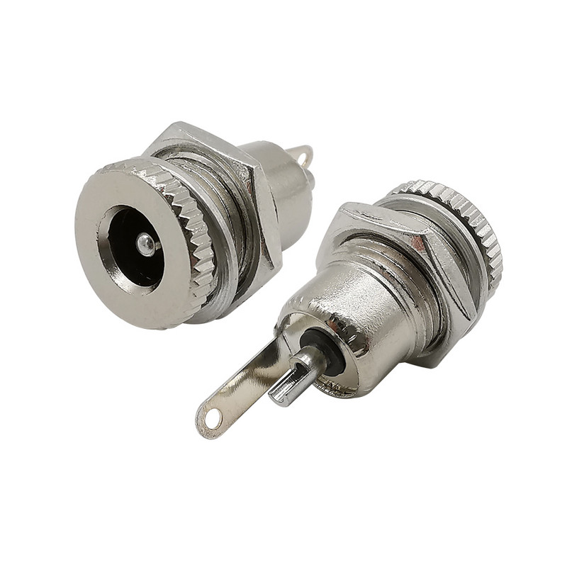 5 buc DC-099 5,5 x 2,1 mm mufă femelă mufă conector pentru montare pe panou Adaptor metal pentru mufă DC 5,5 x 2,1 mm și capac impermeabil