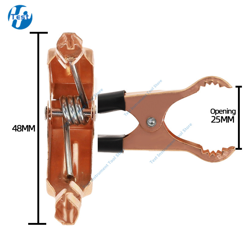 2Pcs 50A Crveni + Crni 80 mm Crocodile Auto Karavan Van Battery Test Lead Steps Najbolja promocija Aligator kopče Konektor Utikač Napajanje