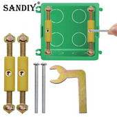Sienas uzstādīšanas kārba 1 komplekts remonta rīks 86 tips lampas slēdzis gaismas ligzda kasešu remontētājs atbalsta stieņa elektriķa piederumi