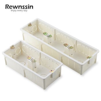 Rewnssin Triple Socket Power Junction Box, Αξεσουάρ εσωτερικής ηλεκτρικής εγκατάστασης τοίχου, 258 Τύπος πίσω κουτί τοποθέτησης κασέτας