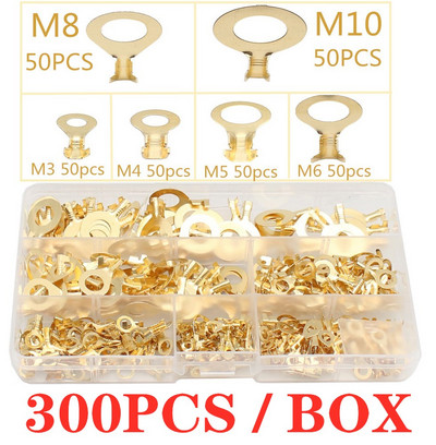 150/540 KOM M3/M4/M5/M6/M8/M10 Prstenaste ušice Oči Bakrene stezaljke Kabelska papučica Konektor za žice Neizolirani set asortimana