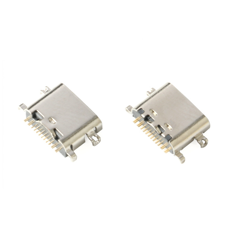 10kom USB-3.1 USB konektor Tip C Horizontalni srednji nosač 16P Ženski 1,6 mm kroz ploču 0,8 mm za adapter punjača DIY Tip C